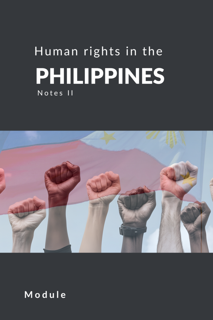 Human rights in the Philippines – notes II