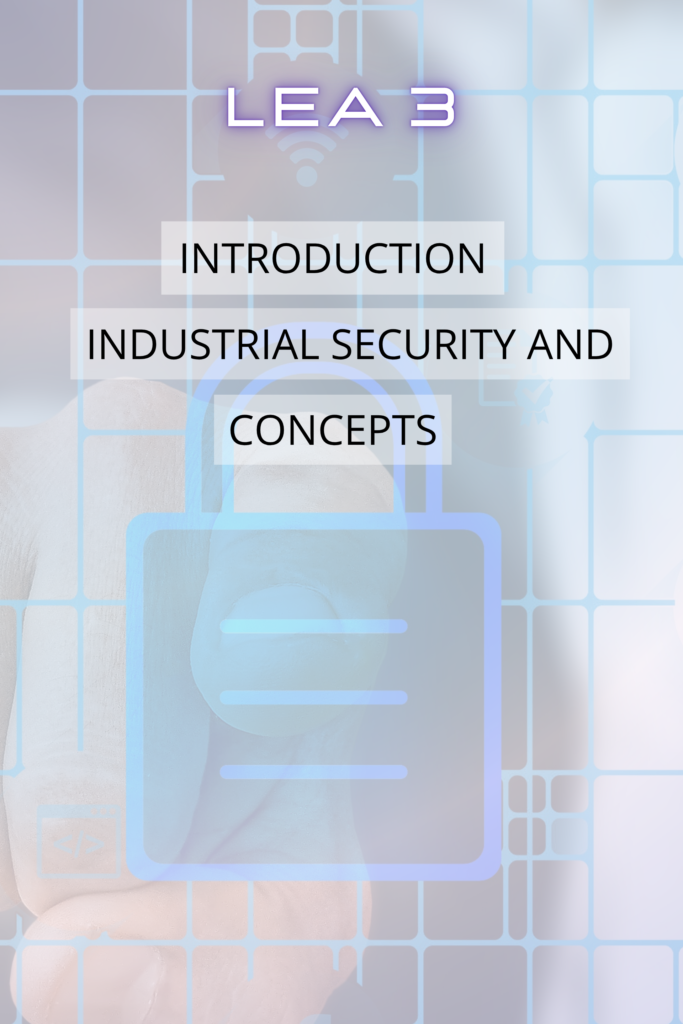 LEA 3 – Introduction: Industrial Security and Concepts