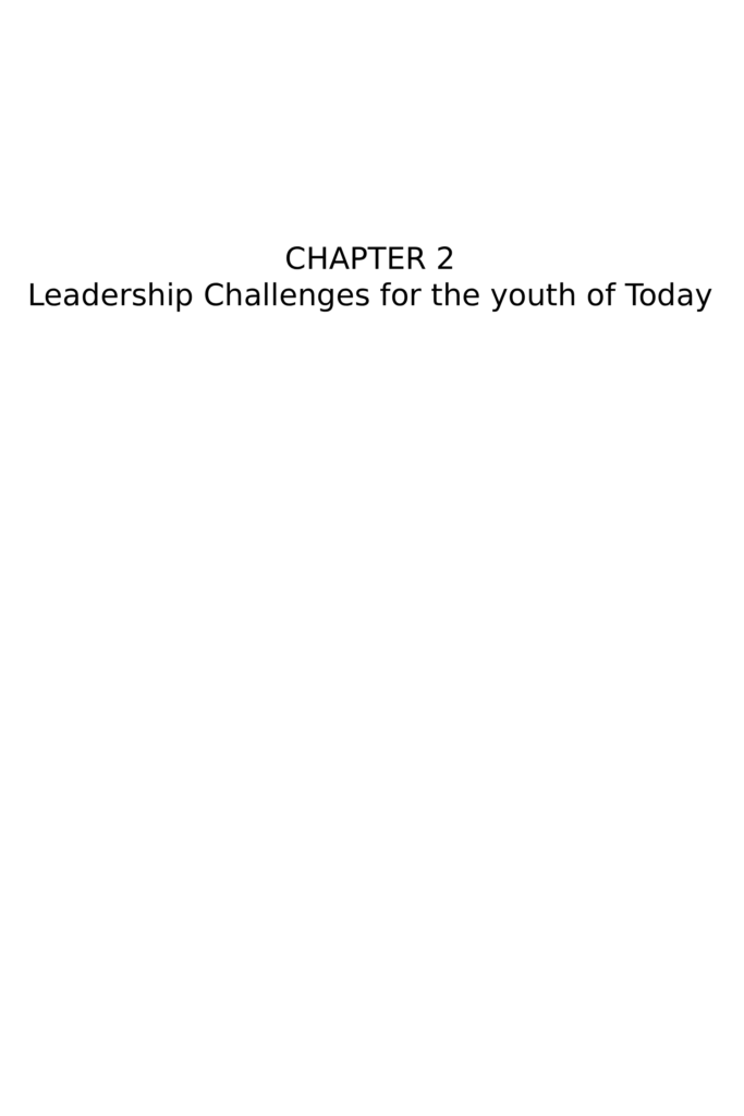 CHAPTER 2 – LEADERSHIP EDUCATION