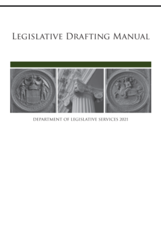 Legislative Drafting Manual