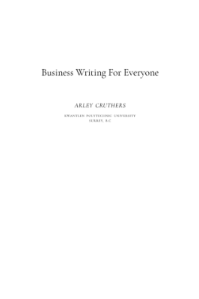 Business Writing for Everyone
