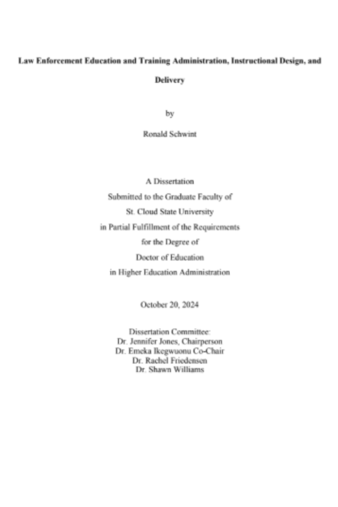 Professional Psychological Profile of a Modern Patrol Officer