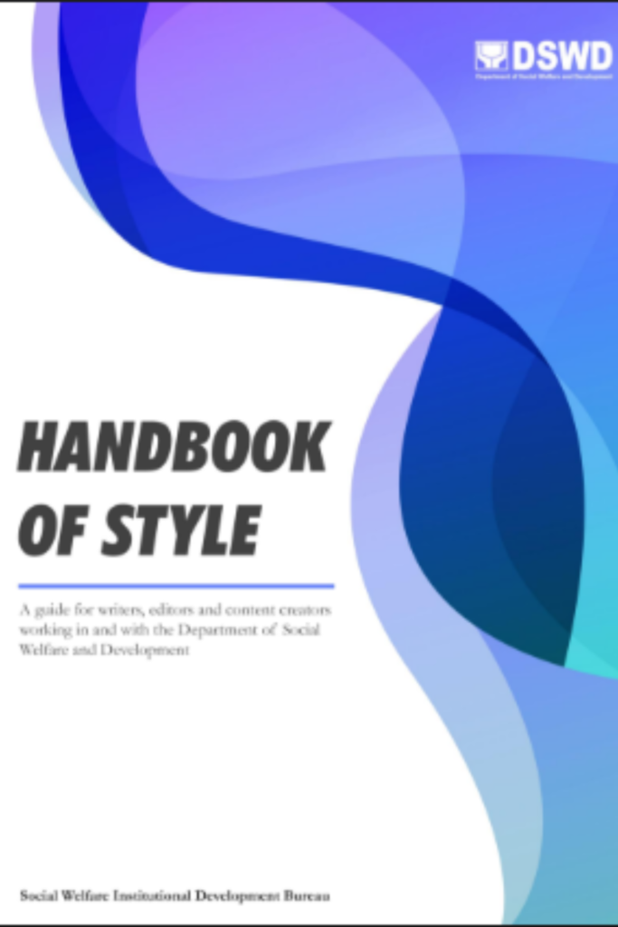 Handbook of Style — Government (DSWD Handbook of Style)