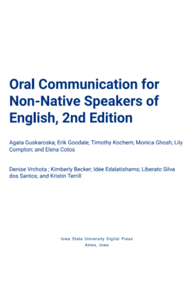 Oral Communication for Non-Native Speakers of English (2nd Edition)