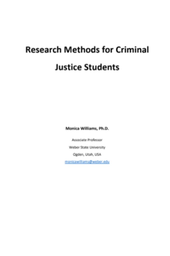 Research Methods for Criminal Justice Students