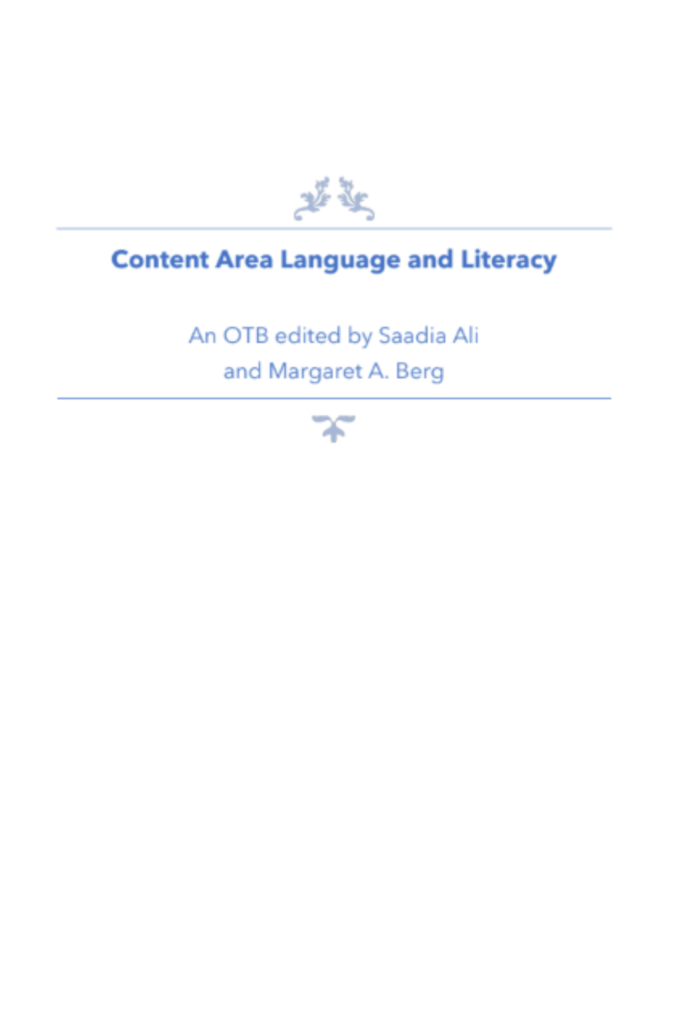 Content Area Language and Literacy
