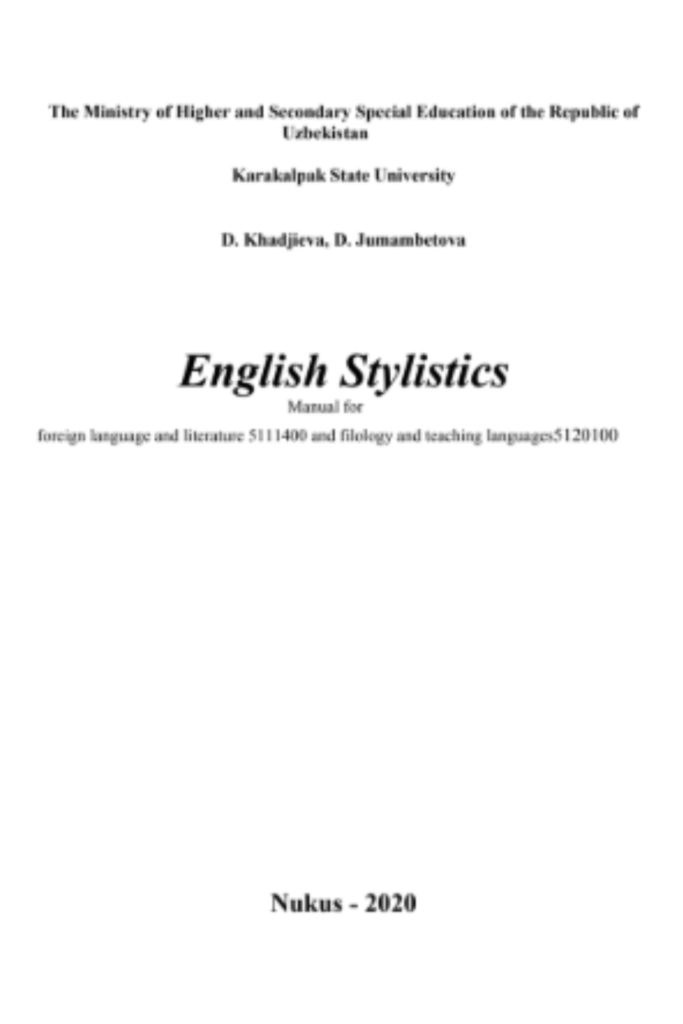 English Stylistics