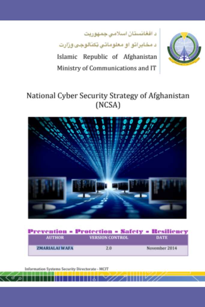 National  Cyber Security  Strategy of Afghanistan  (NCSA)
