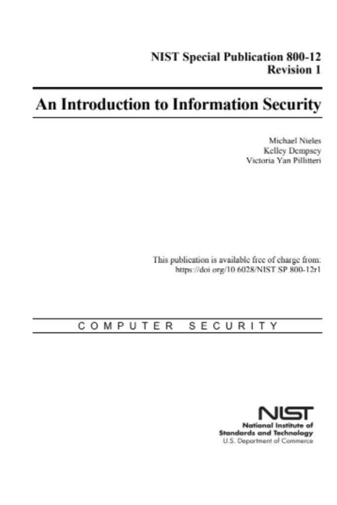 An Introduction to Information Security