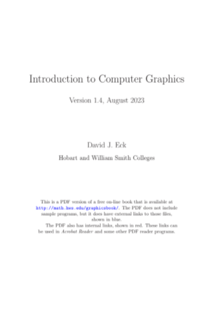Introduction to Computer Graphics