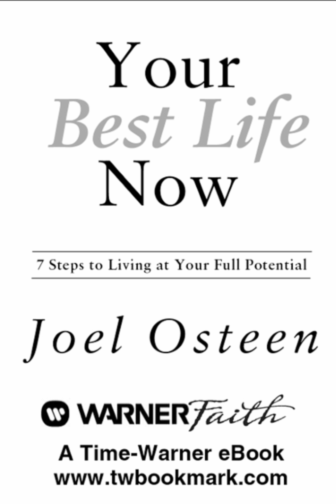 Starting Your Best Life Now