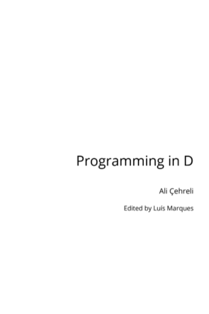 Programming in D