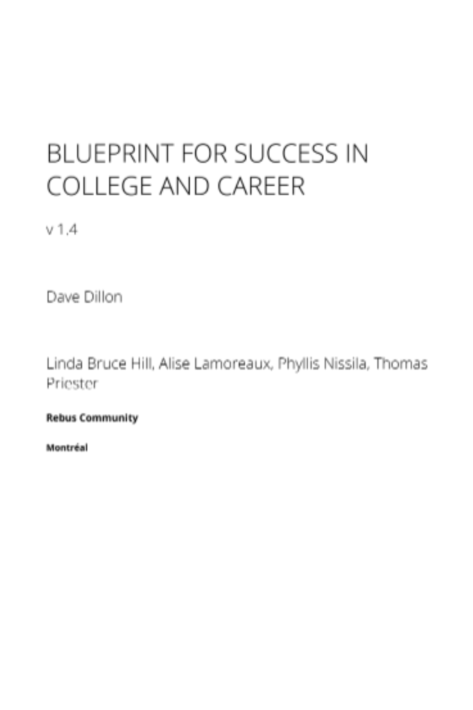 Blueprint for Success in College and Career