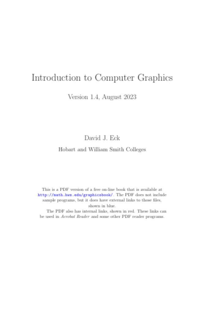 Introduction to Computer Graphics
