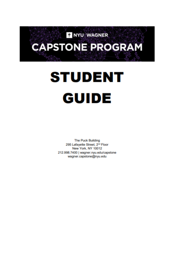 Capstone Program Student Guide