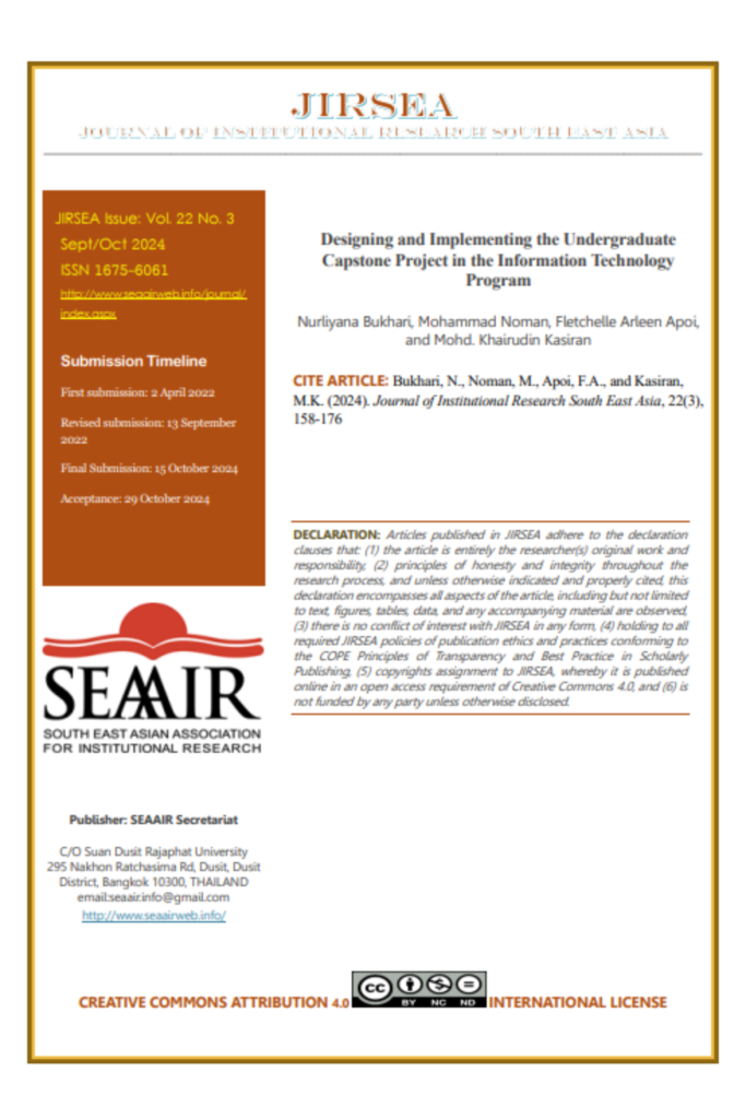 Designing and Implementing the Undergraduate Capstone