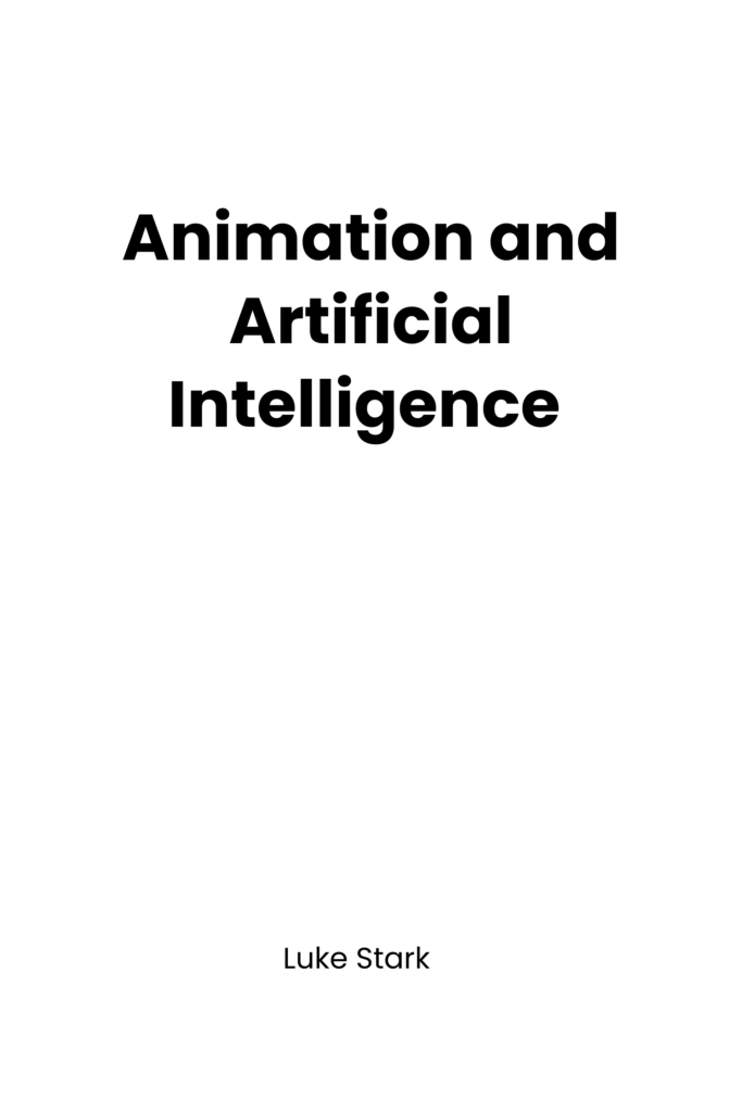 Animation and Artificial Intelligence