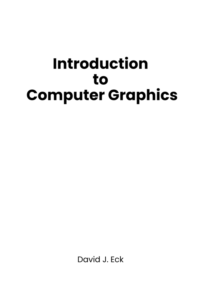 Introduction to Computer Graphics