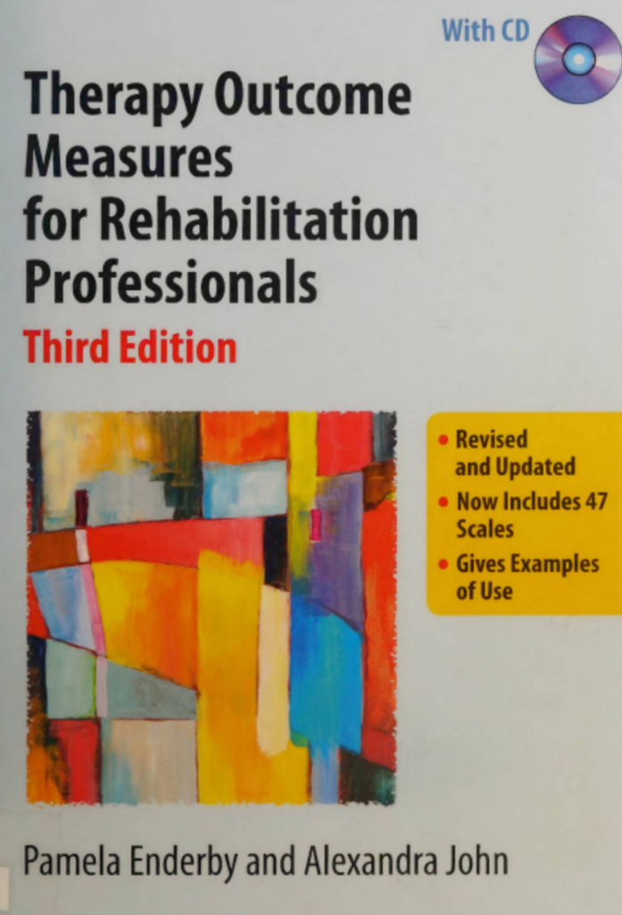 Therapy Outcome Measures For Rehabilitation Professionals