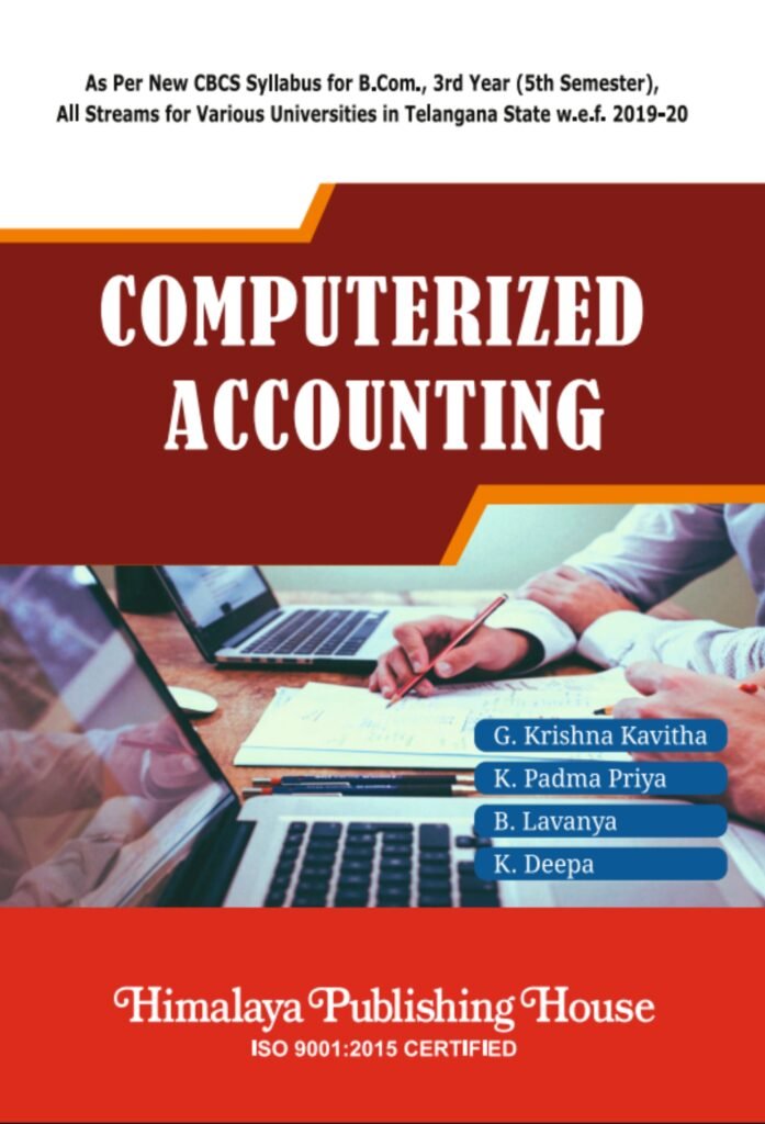 Computerized Accounting: Telangana University (BCom, Semester V)